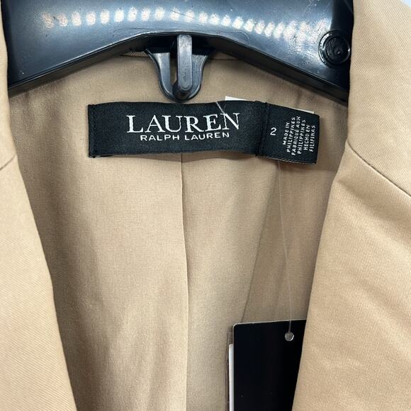 Lauren Ralph Lauren Women's One Button Blazer - Tan - 2 - NWT - Picture 3 of 5